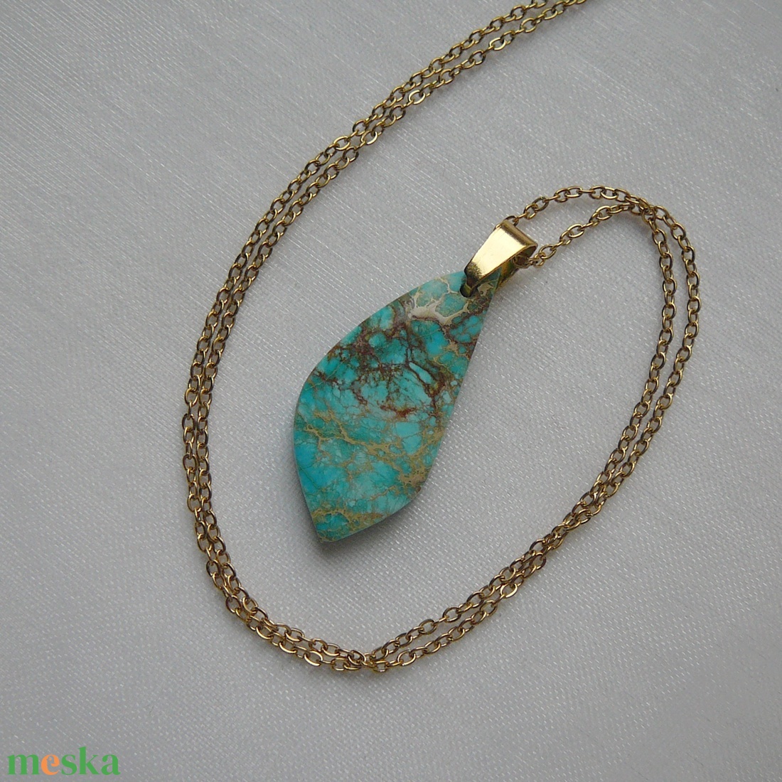 Üledéki jáspis medálos nyaklánc - ékszer - nyaklánc - medálos nyaklánc - Meska.hu