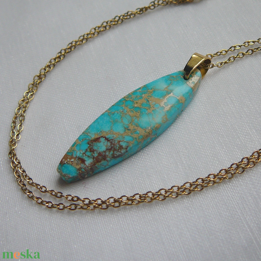 Üledéki jáspis medálos nyaklánc - ékszer - nyaklánc - medálos nyaklánc - Meska.hu