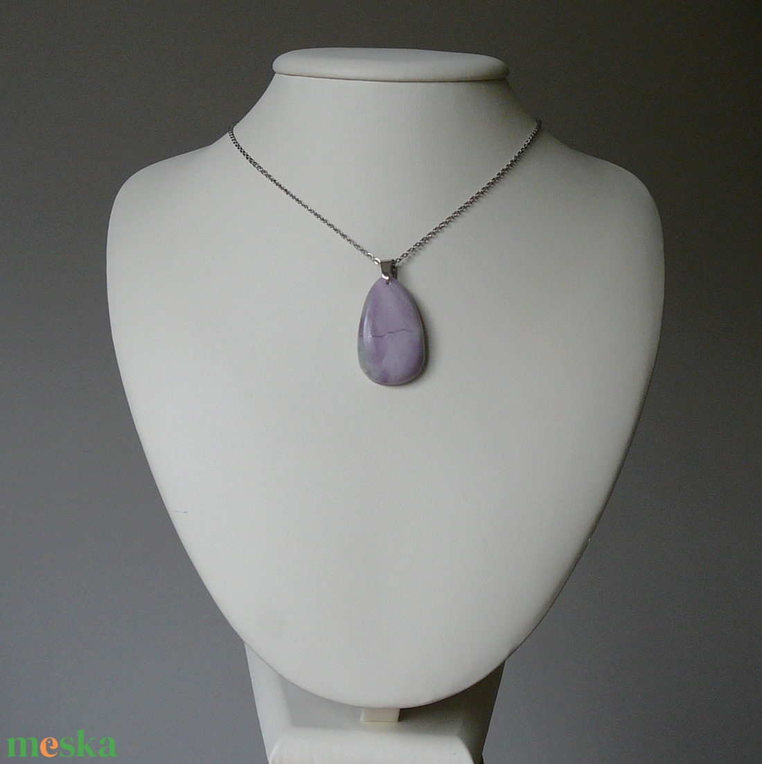 Rubellit medálos nyaklánc - ékszer - nyaklánc - medálos nyaklánc - Meska.hu