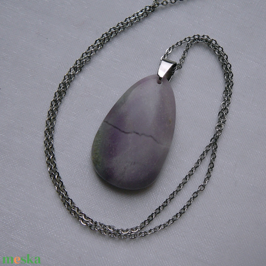 Rubellit medálos nyaklánc - ékszer - nyaklánc - medálos nyaklánc - Meska.hu