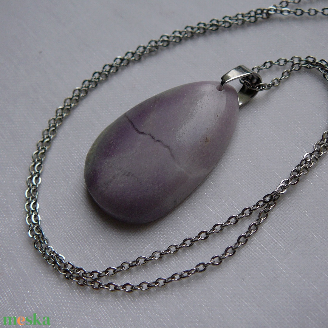 Rubellit medálos nyaklánc - ékszer - nyaklánc - medálos nyaklánc - Meska.hu