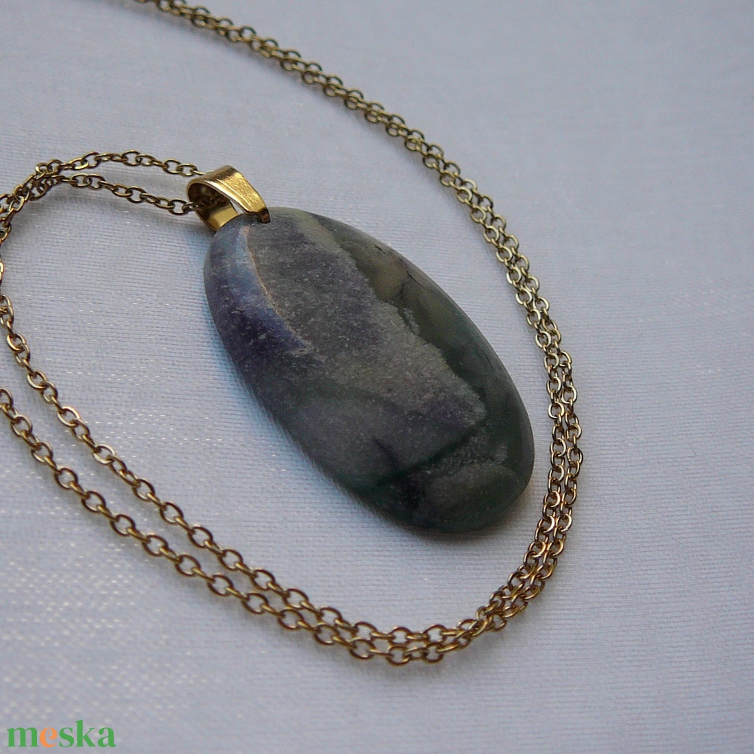 Rubellit medálos nyaklánc - ékszer - nyaklánc - medálos nyaklánc - Meska.hu