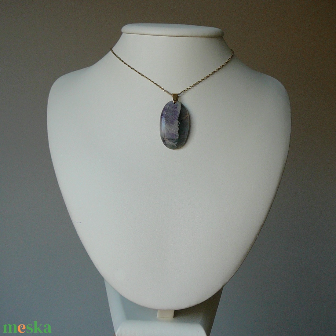 Rubellit medálos nyaklánc - ékszer - nyaklánc - medálos nyaklánc - Meska.hu