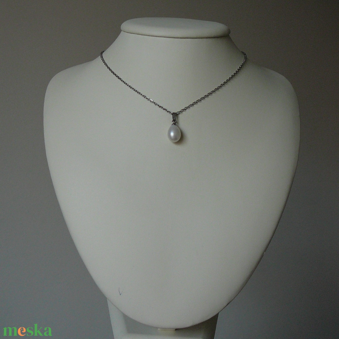 Folyami gyöngy medálos nyaklánc - ékszer - nyaklánc - medálos nyaklánc - Meska.hu