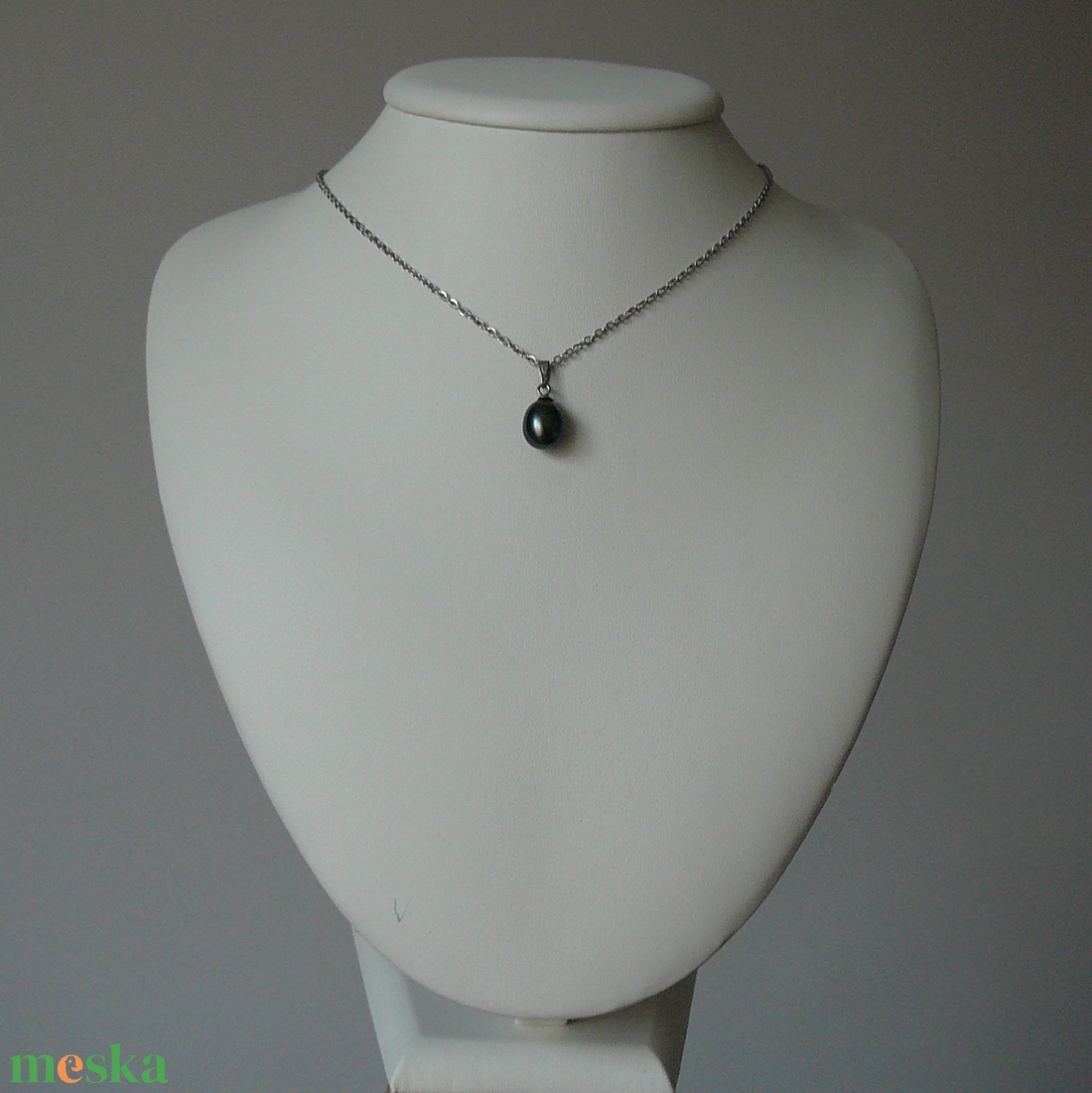 Folyami gyöngy medálos nyaklánc - ékszer - nyaklánc - medálos nyaklánc - Meska.hu