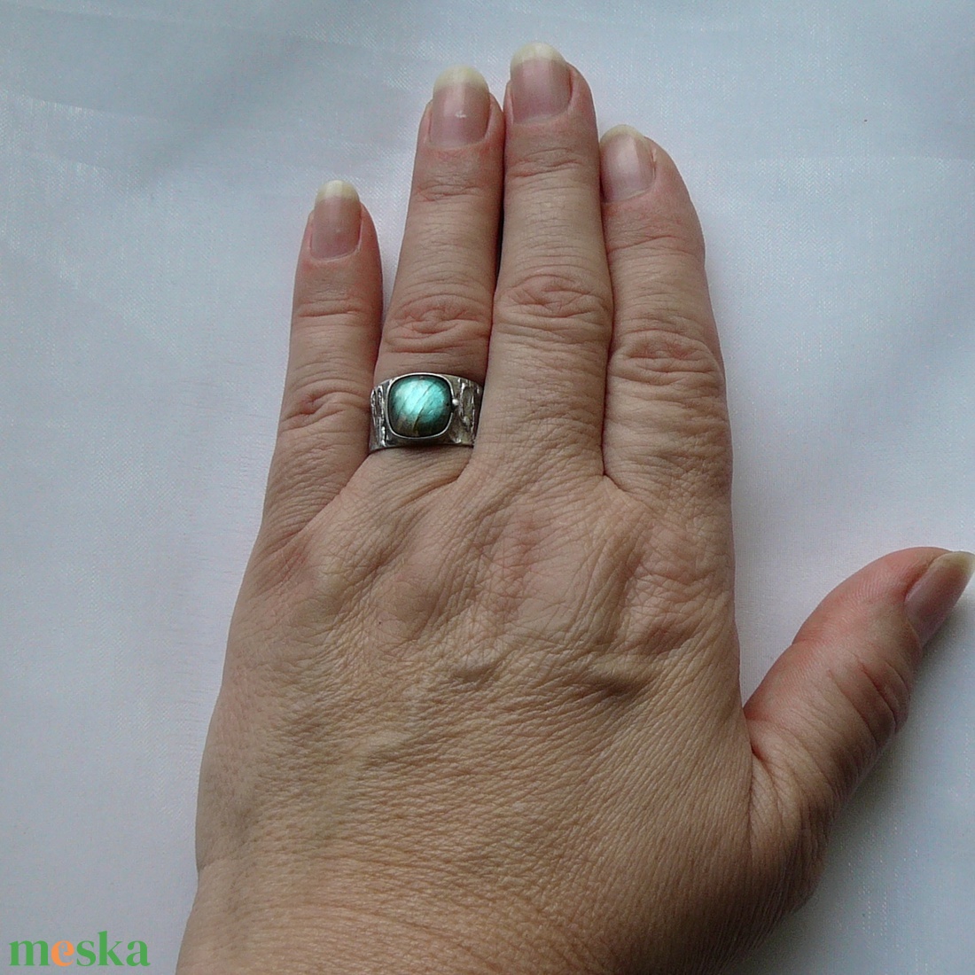 Labradorit gyűrű - ékszer - gyűrű - szoliter gyűrű - Meska.hu