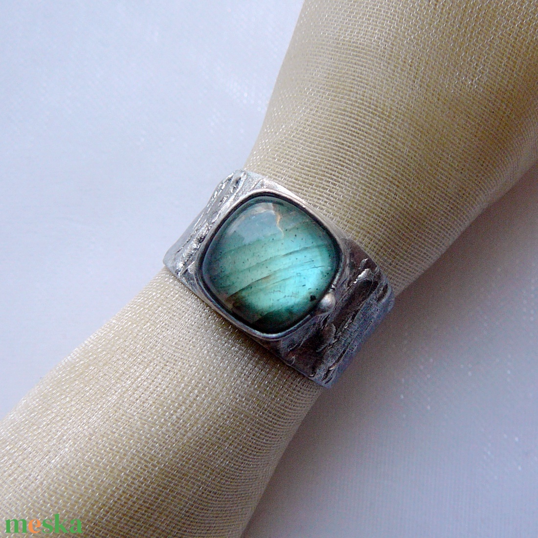 Labradorit gyűrű - ékszer - gyűrű - szoliter gyűrű - Meska.hu