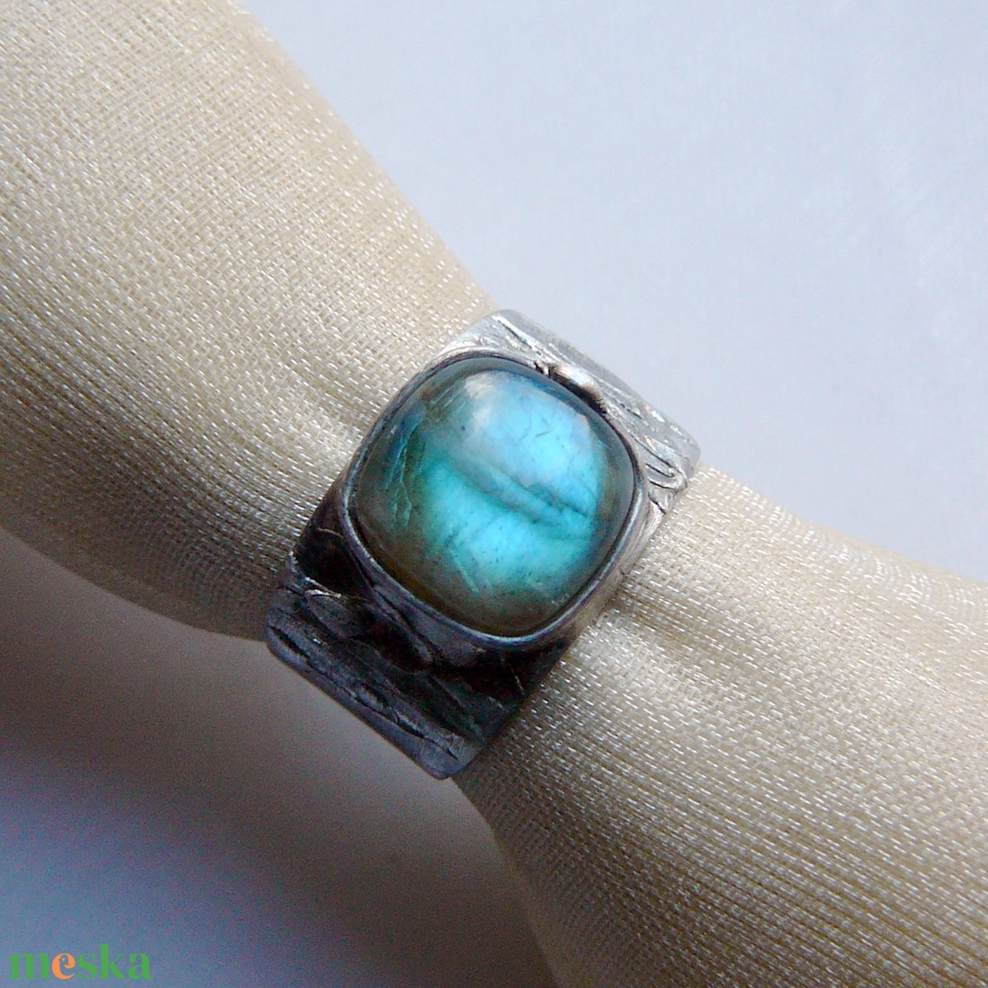 Labradorit gyűrű - ékszer - gyűrű - szoliter gyűrű - Meska.hu