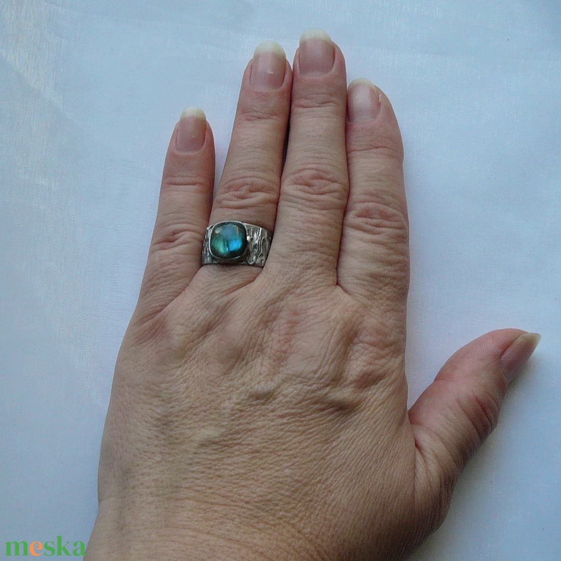 Labradorit gyűrű - ékszer - gyűrű - szoliter gyűrű - Meska.hu