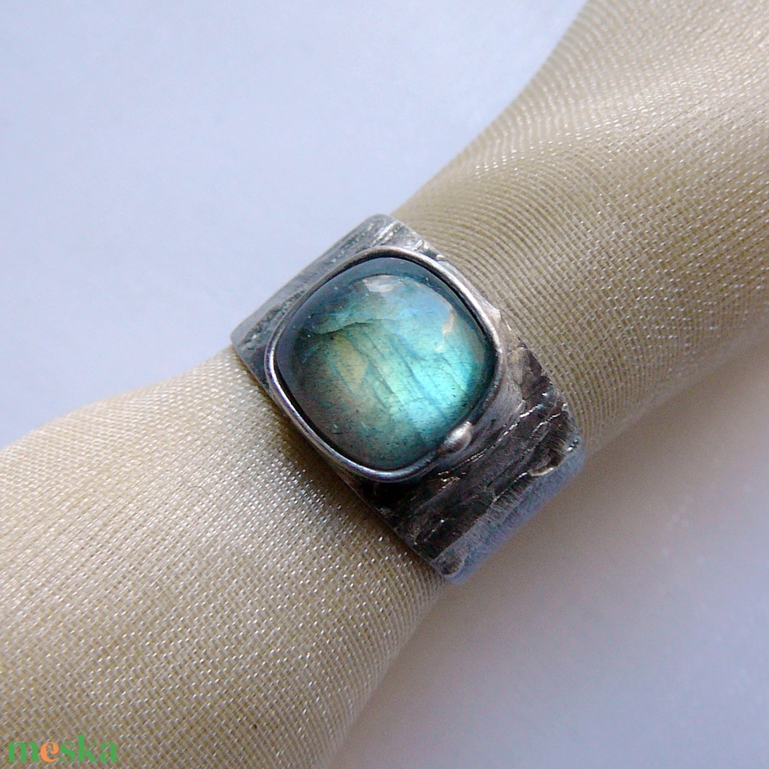 Labradorit gyűrű - ékszer - gyűrű - szoliter gyűrű - Meska.hu