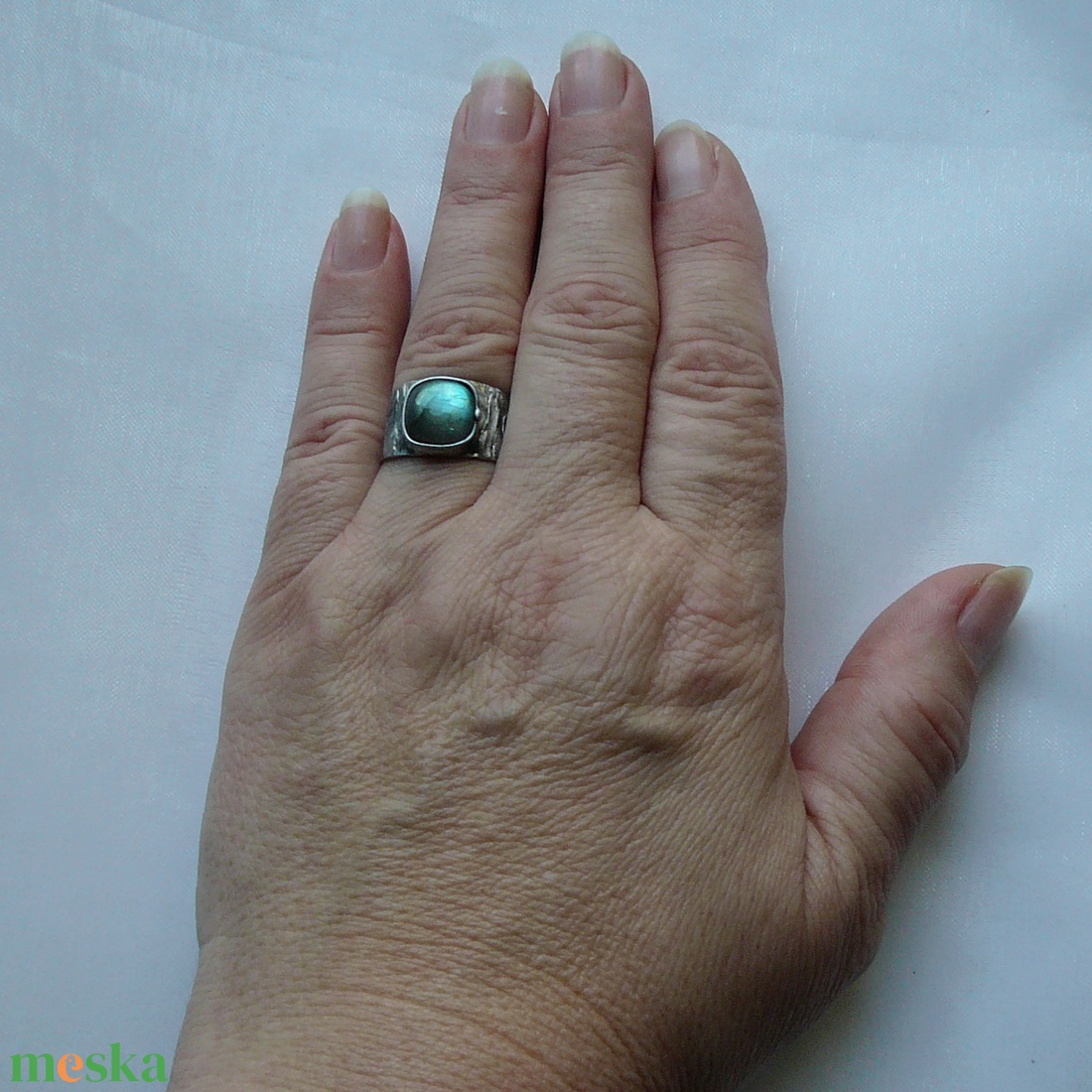 Labradorit gyűrű - ékszer - gyűrű - szoliter gyűrű - Meska.hu