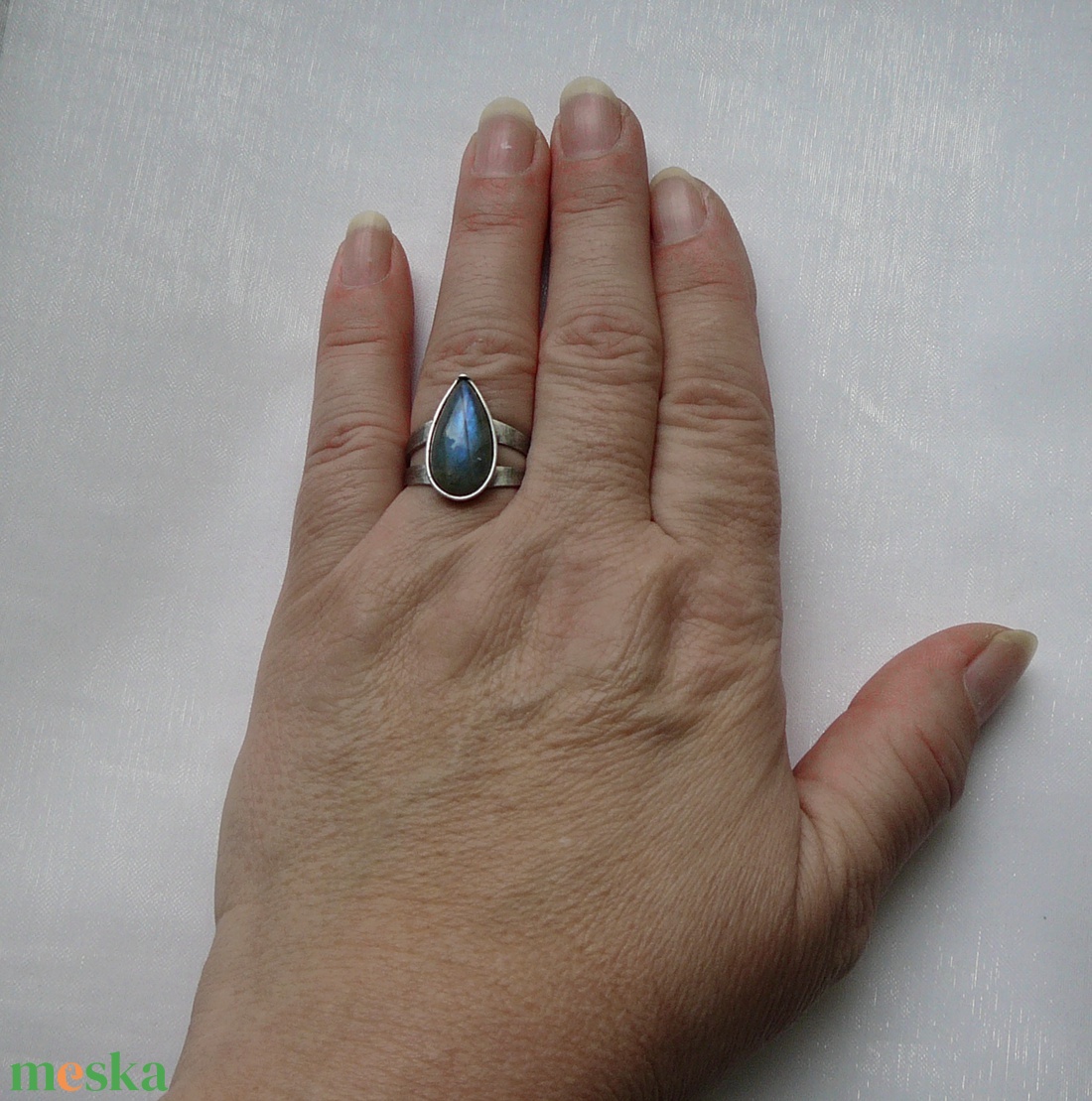Labradorit gyűrű - ékszer - gyűrű - szoliter gyűrű - Meska.hu