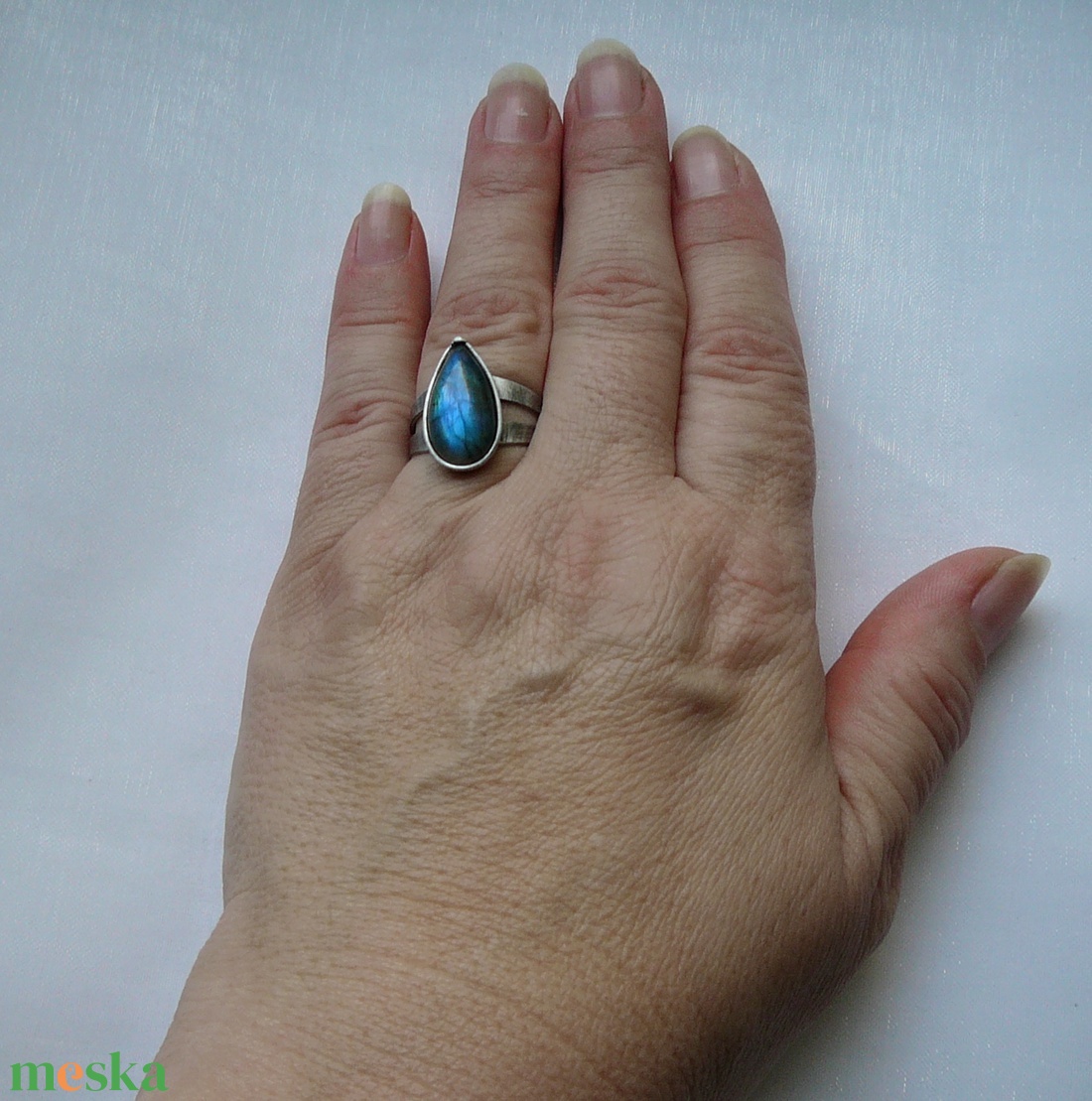 Labradorit gyűrű - ékszer - gyűrű - szoliter gyűrű - Meska.hu