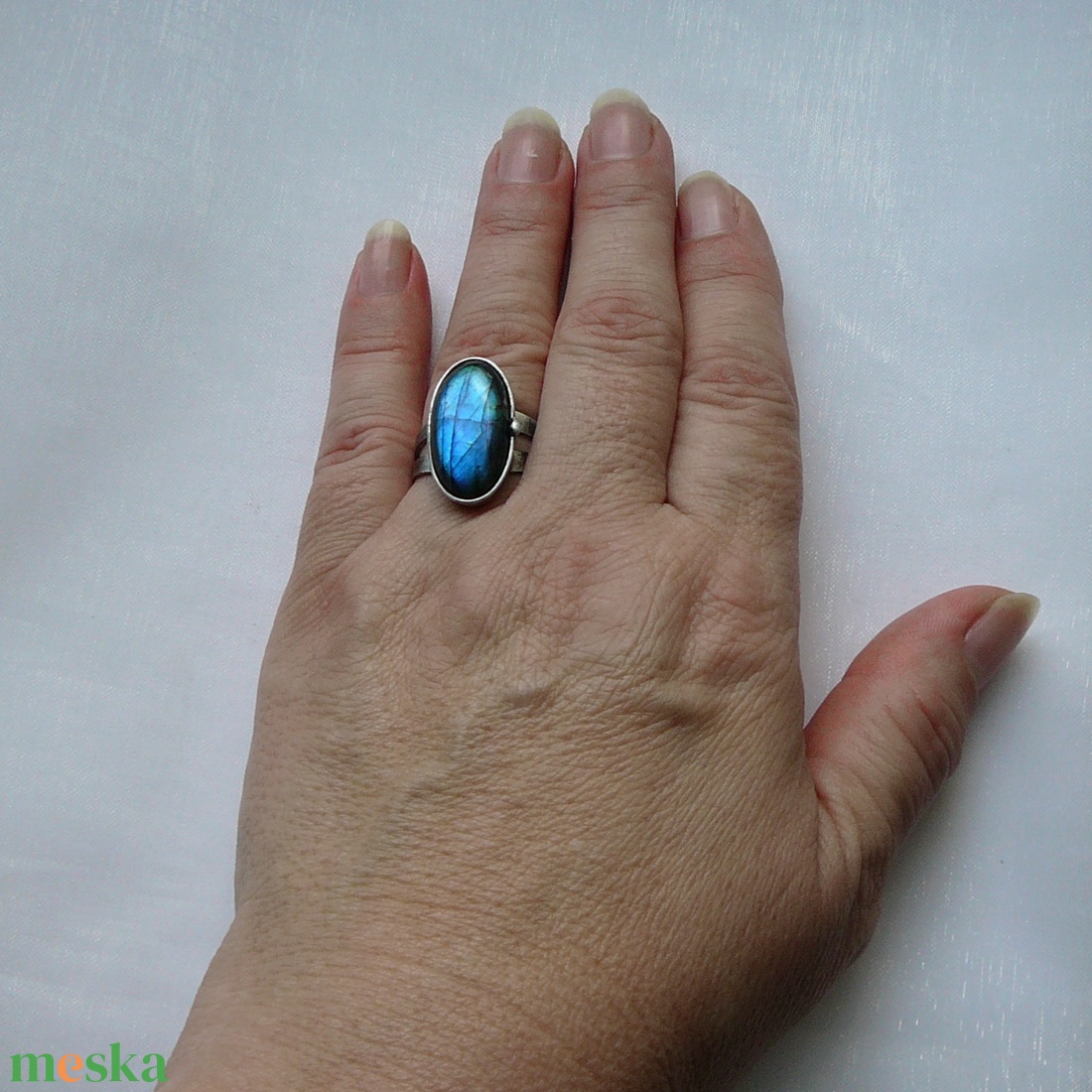 Labradorit gyűrű - ékszer - gyűrű - szoliter gyűrű - Meska.hu