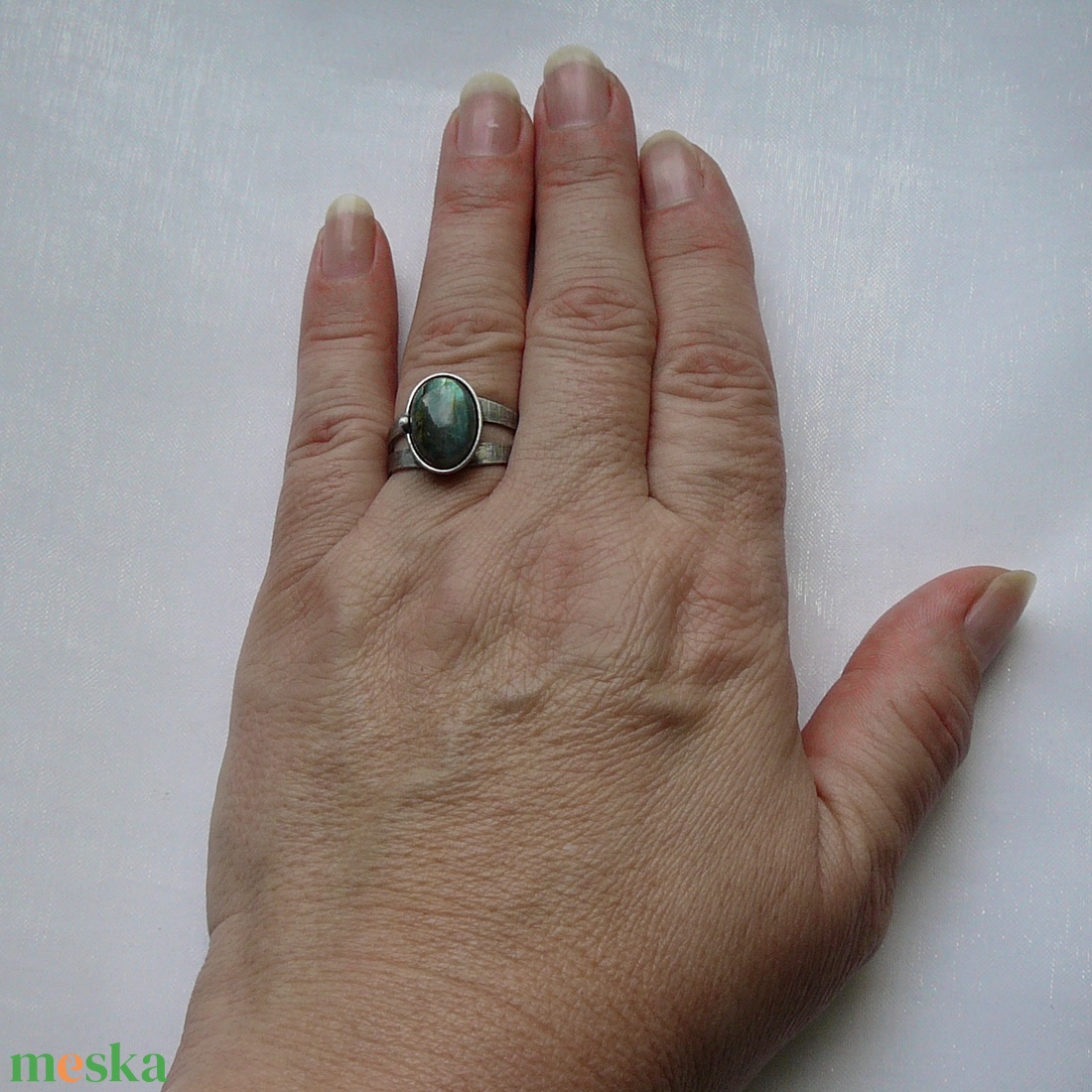 Labradorit gyűrű - ékszer - gyűrű - szoliter gyűrű - Meska.hu