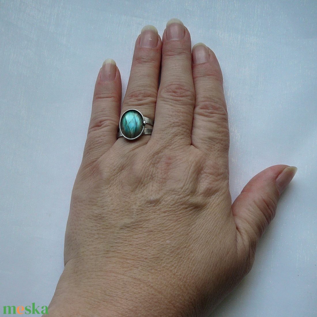 Labradorit gyűrű - ékszer - gyűrű - szoliter gyűrű - Meska.hu