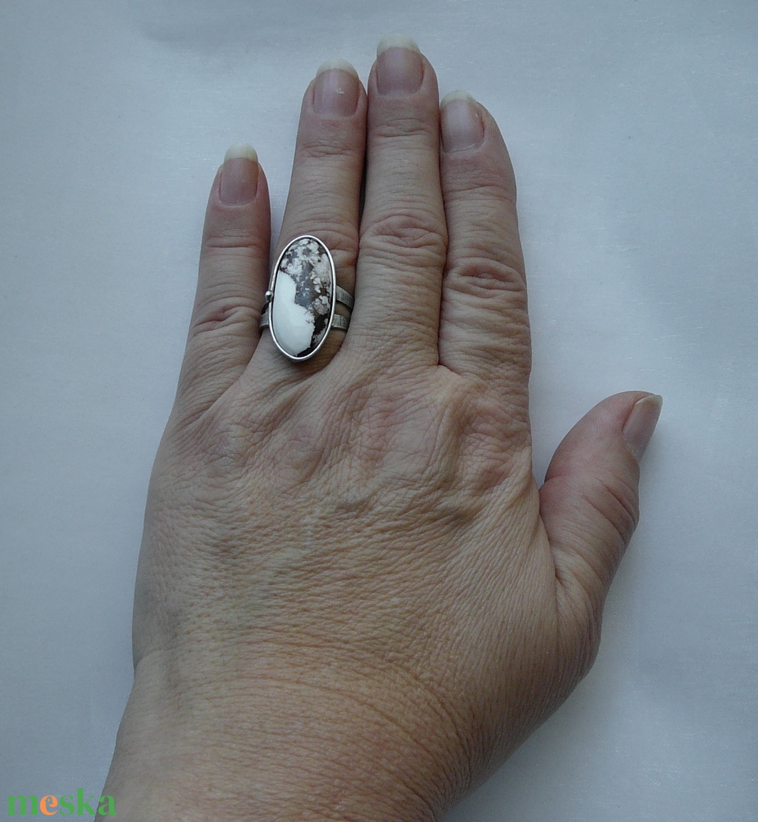 Magnezit gyűrű - ékszer - gyűrű - szoliter gyűrű - Meska.hu