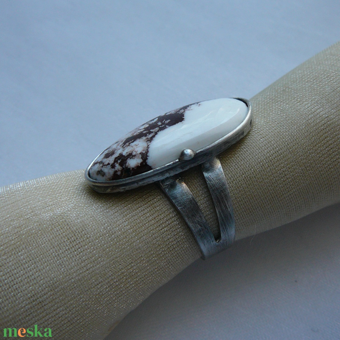 Magnezit gyűrű - ékszer - gyűrű - szoliter gyűrű - Meska.hu