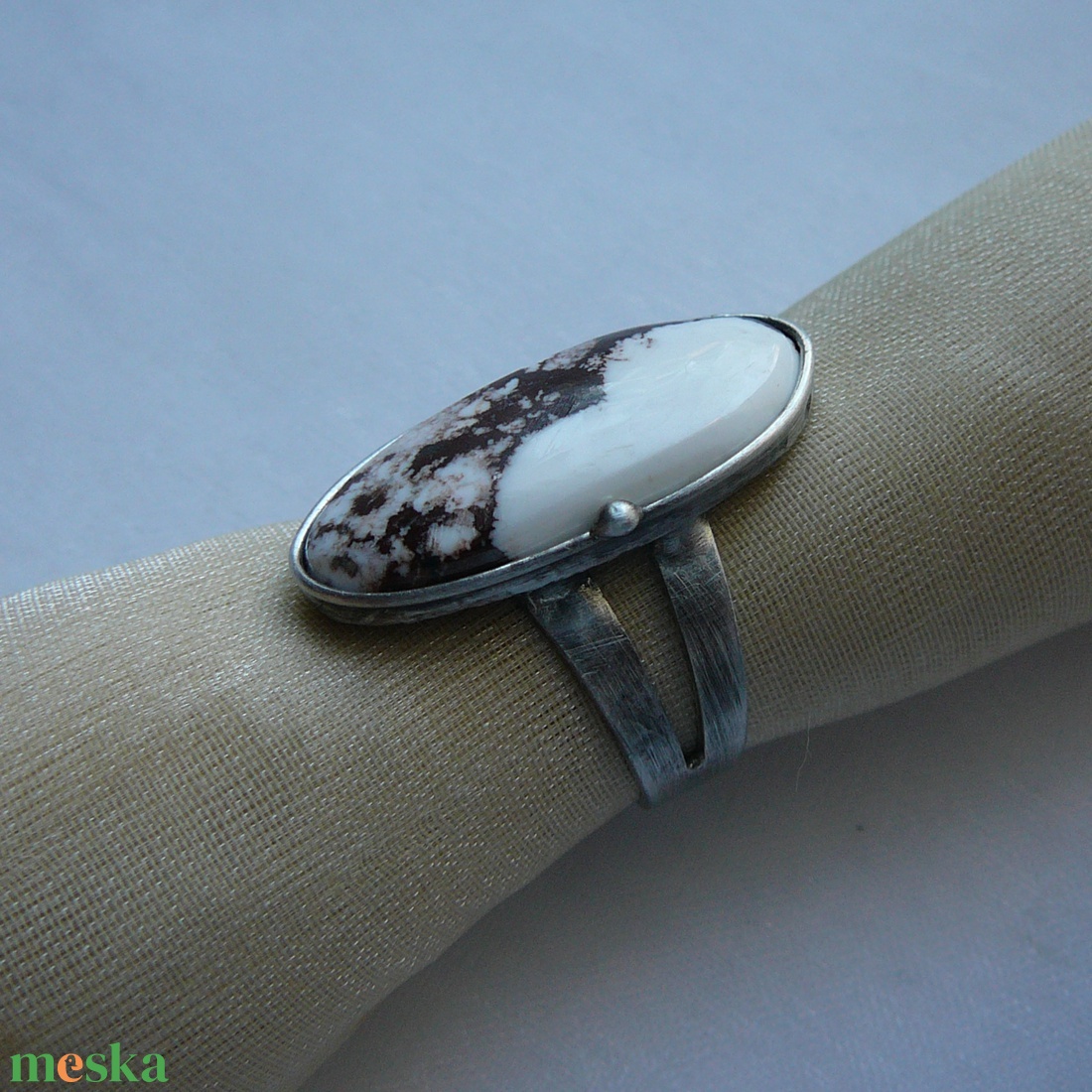 Magnezit gyűrű - ékszer - gyűrű - szoliter gyűrű - Meska.hu