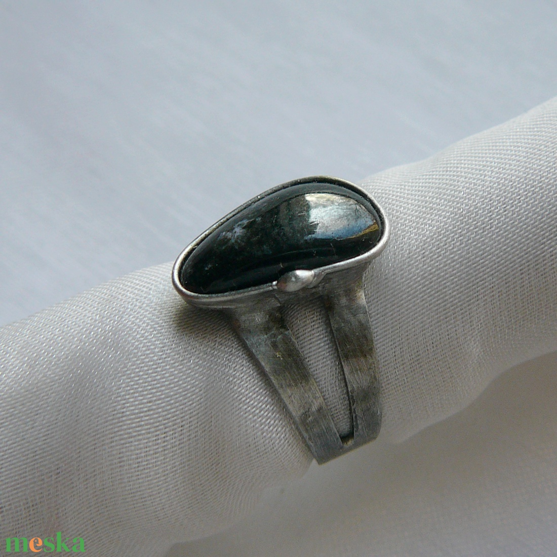 Turmalin gyűrű - ékszer - gyűrű - szoliter gyűrű - Meska.hu