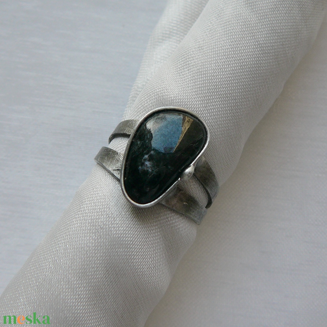 Turmalin gyűrű - ékszer - gyűrű - szoliter gyűrű - Meska.hu