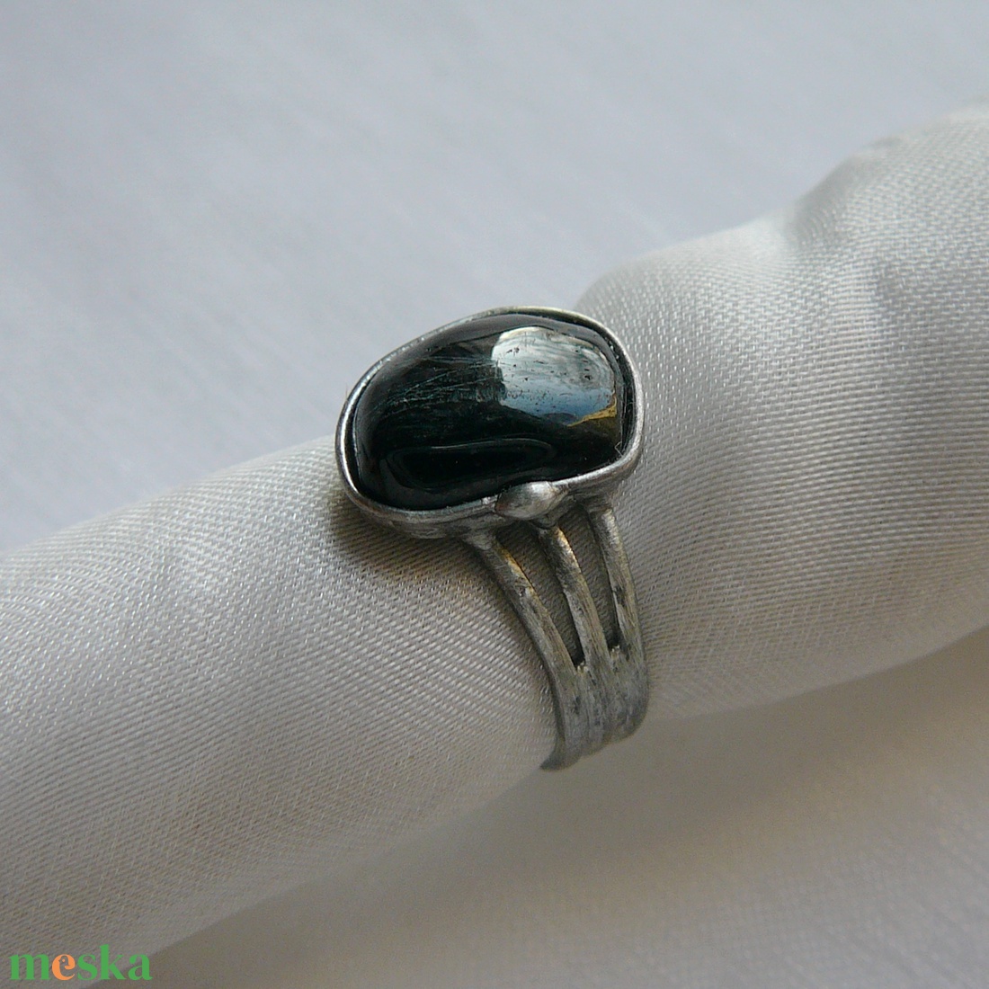 Turmalin gyűrű - ékszer - gyűrű - szoliter gyűrű - Meska.hu