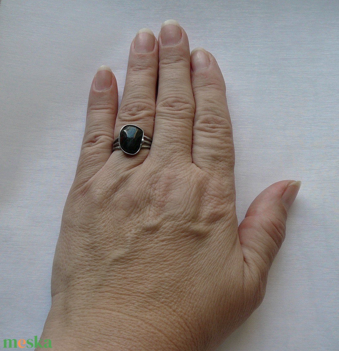 Turmalin gyűrű - ékszer - gyűrű - szoliter gyűrű - Meska.hu