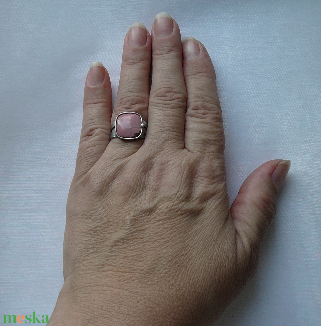 Rodonit gyűrű - ékszer - gyűrű - szoliter gyűrű - Meska.hu