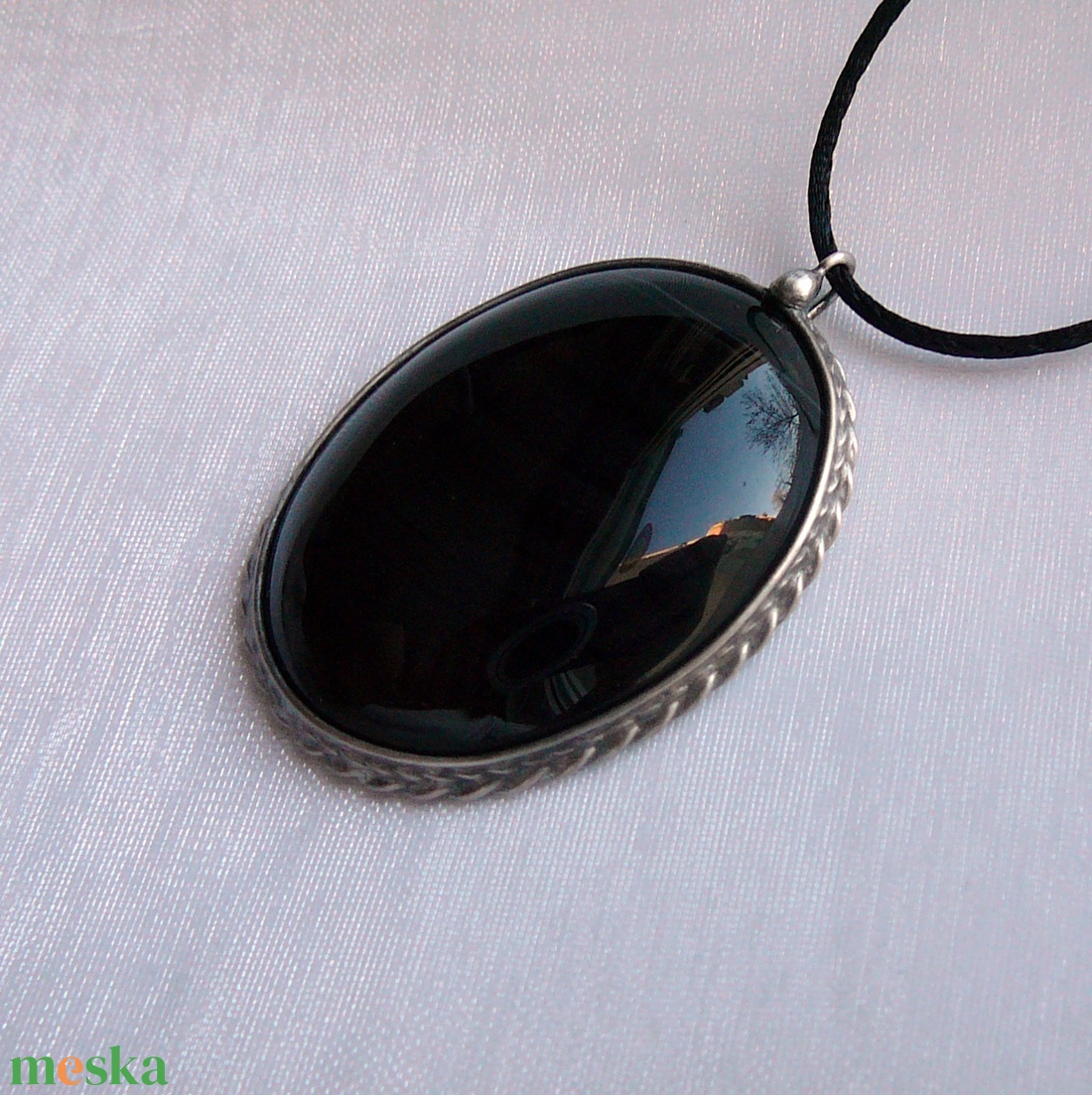 Ónix medál - ékszer - nyaklánc - medálos nyaklánc - Meska.hu