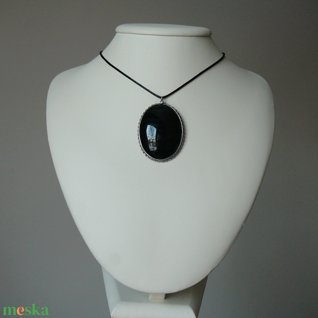 Ónix medál - ékszer - nyaklánc - medálos nyaklánc - Meska.hu