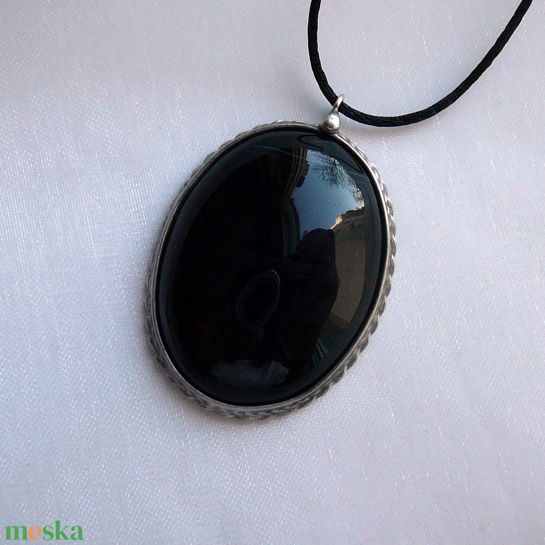 Ónix medál - ékszer - nyaklánc - medálos nyaklánc - Meska.hu