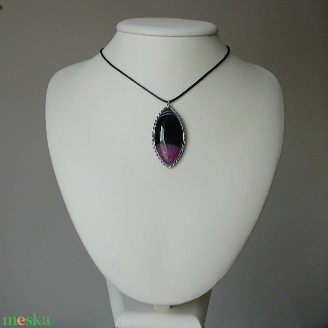 Ónix medál - ékszer - nyaklánc - medálos nyaklánc - Meska.hu