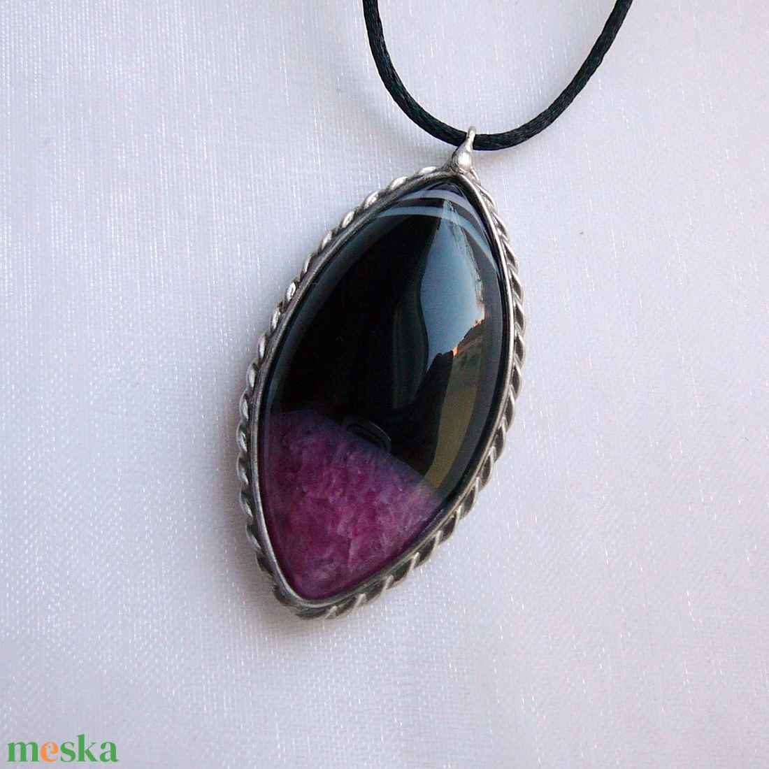 Ónix medál - ékszer - nyaklánc - medálos nyaklánc - Meska.hu