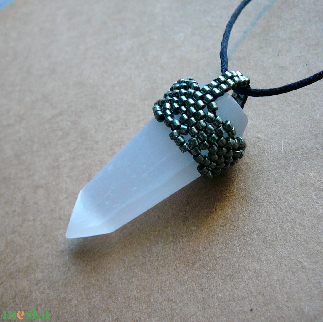 Szelenit inga medál - ékszer - nyaklánc - medálos nyaklánc - Meska.hu