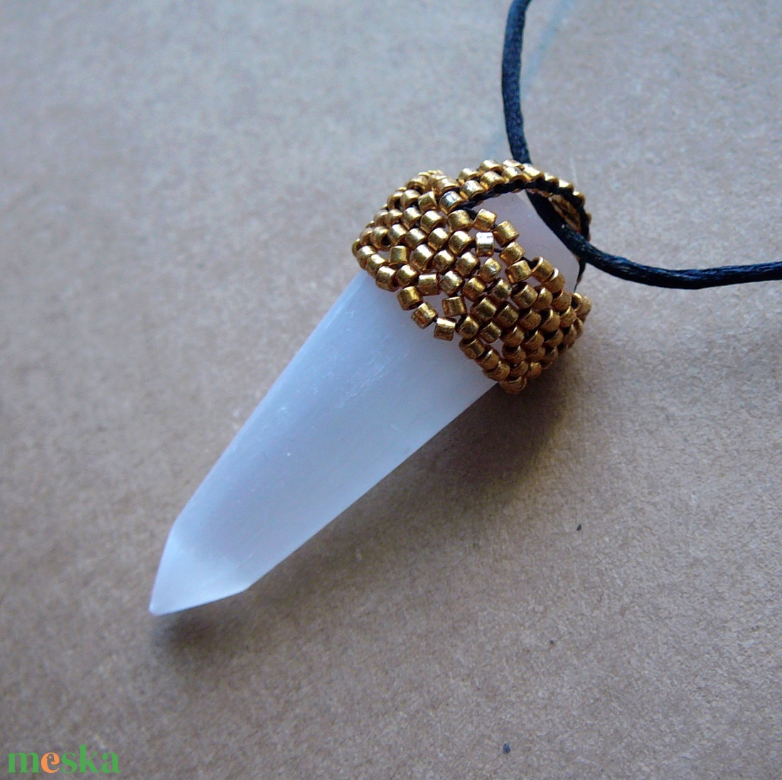 Szelenit inga medál - ékszer - nyaklánc - medálos nyaklánc - Meska.hu