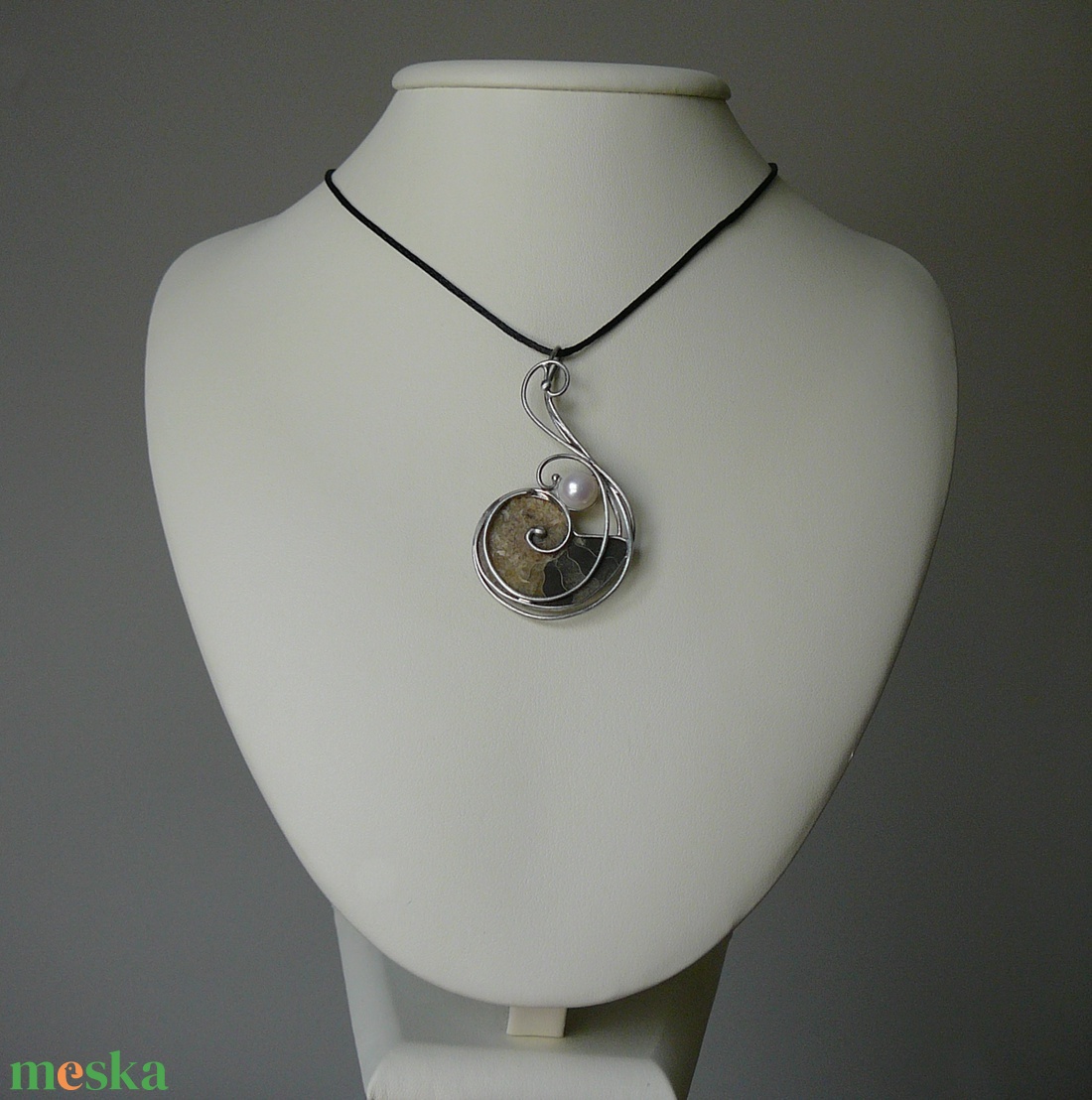 Ammonitesz medál - ékszer - nyaklánc - medálos nyaklánc - Meska.hu