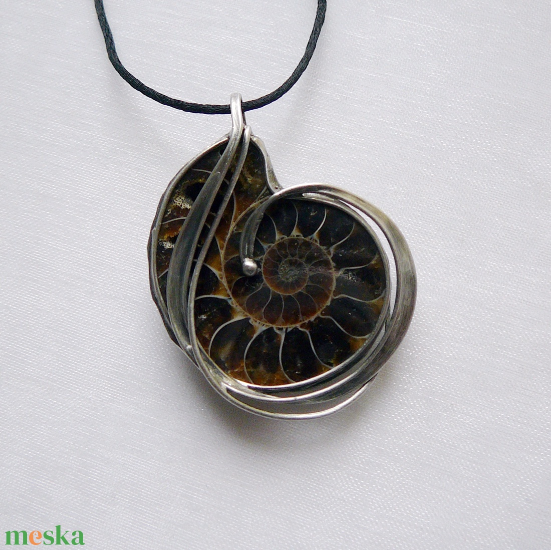 Ammonitesz medál - ékszer - nyaklánc - medálos nyaklánc - Meska.hu