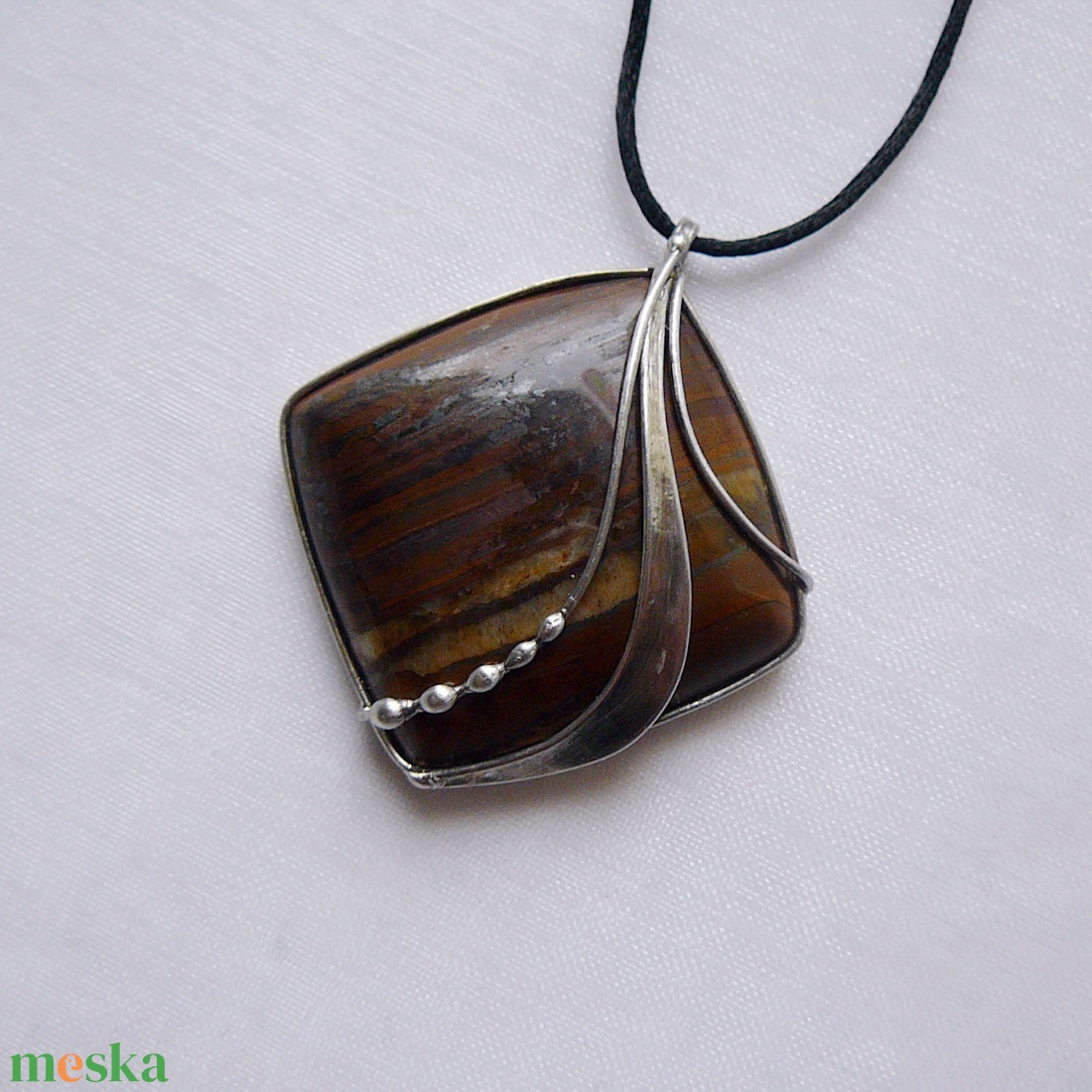 Tigrisszem medál - ékszer - nyaklánc - medálos nyaklánc - Meska.hu