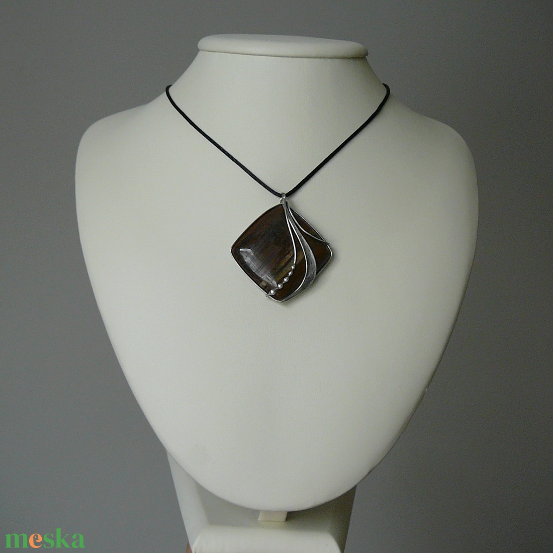 Tigrisszem medál - ékszer - nyaklánc - medálos nyaklánc - Meska.hu