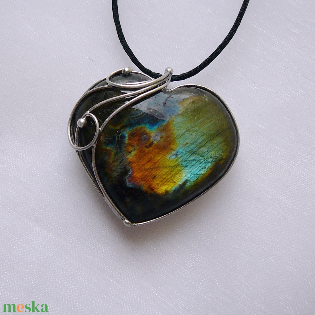 Labradorit medál - ékszer - nyaklánc - medál - Meska.hu