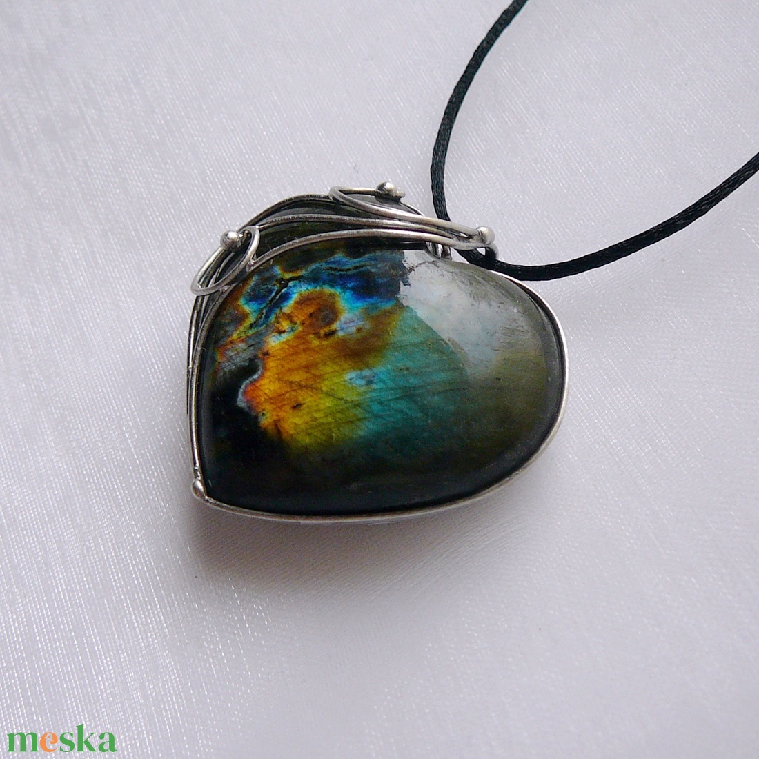 Labradorit medál - ékszer - nyaklánc - medál - Meska.hu