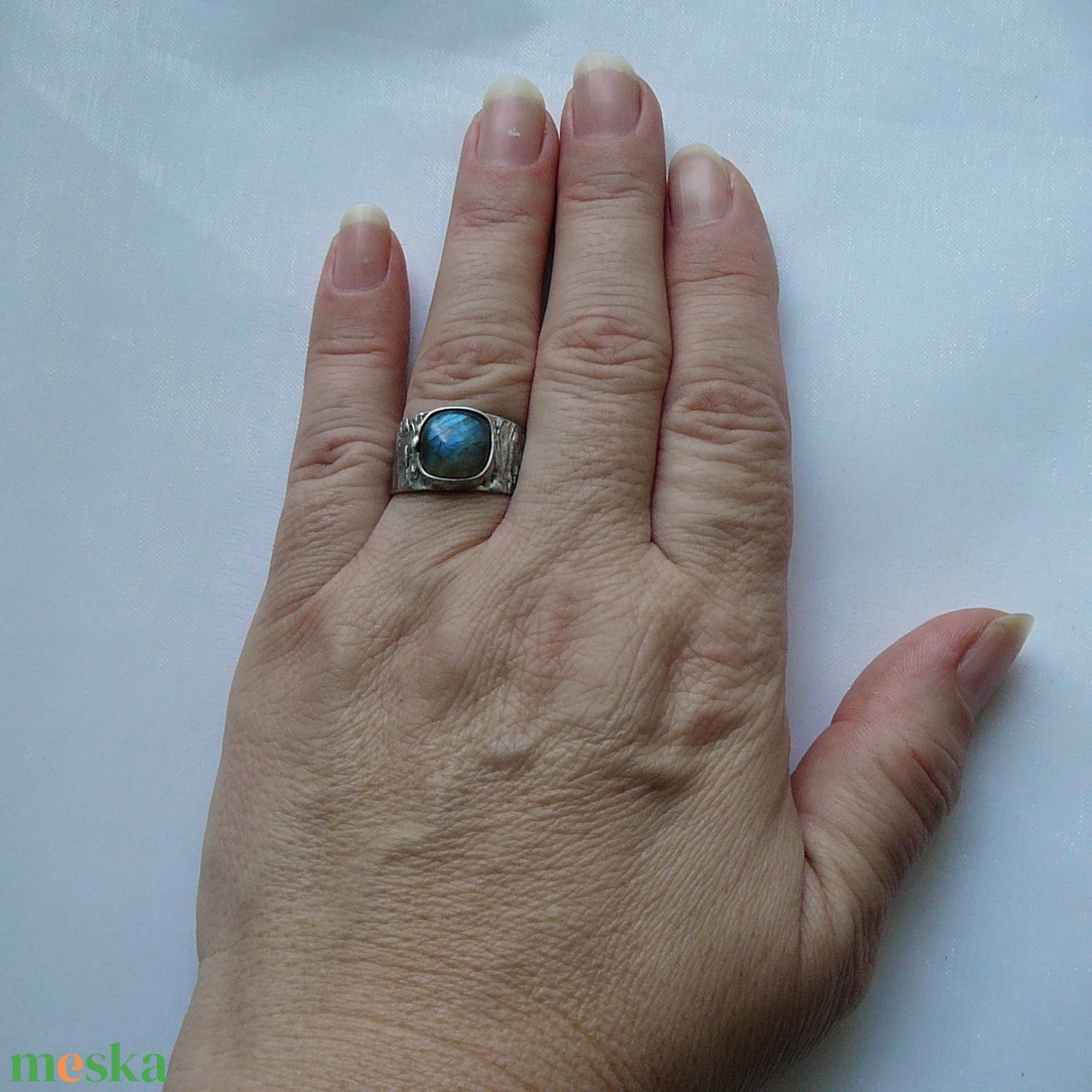 Labradorit gyűrű - ékszer - gyűrű - szoliter gyűrű - Meska.hu
