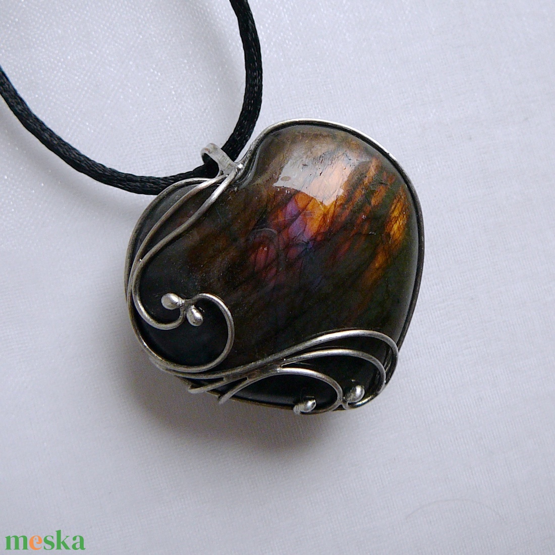 Labradorit medál - ékszer - nyaklánc - medál - Meska.hu