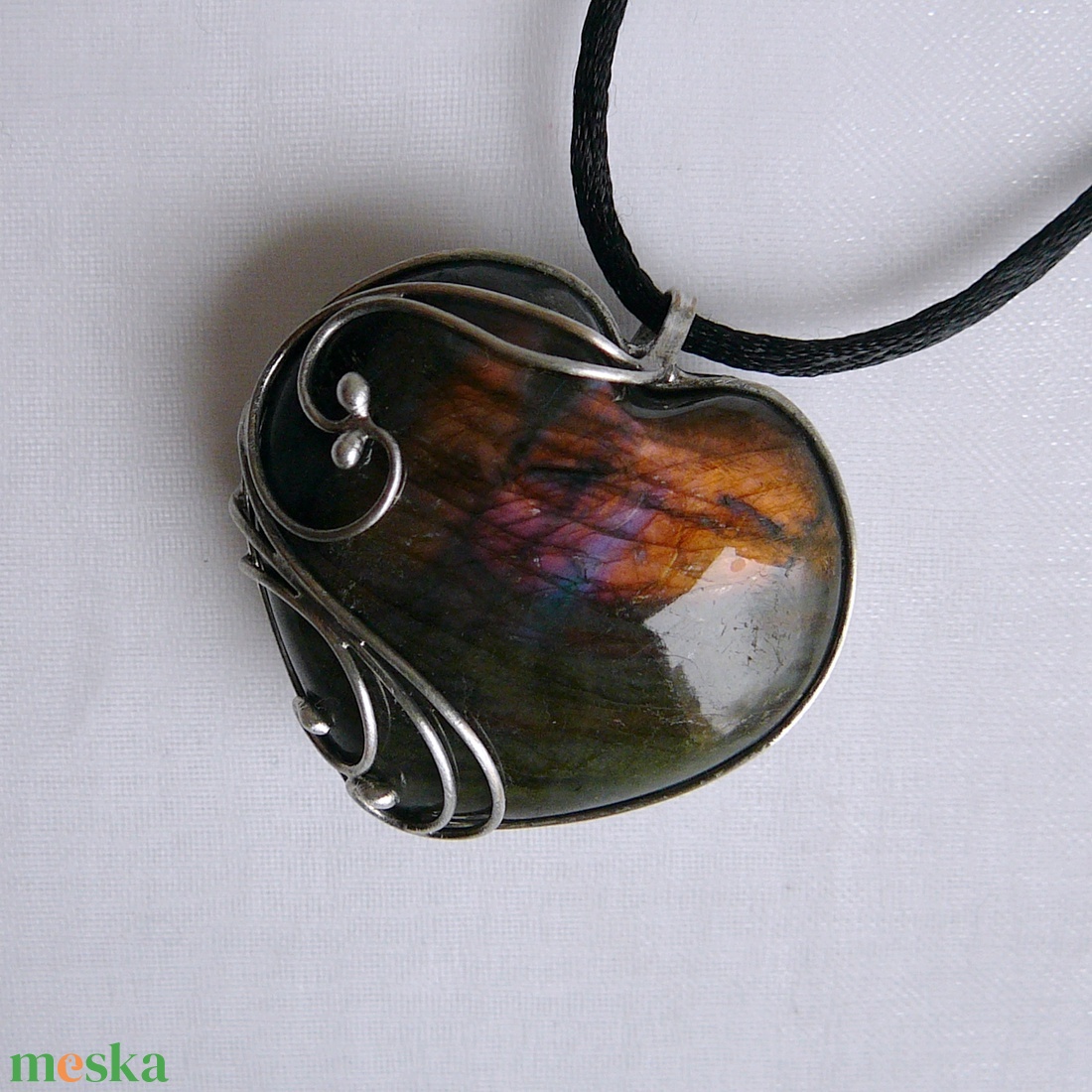 Labradorit medál - ékszer - nyaklánc - medál - Meska.hu