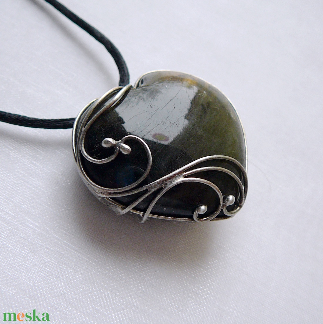 Labradorit medál - ékszer - nyaklánc - medál - Meska.hu