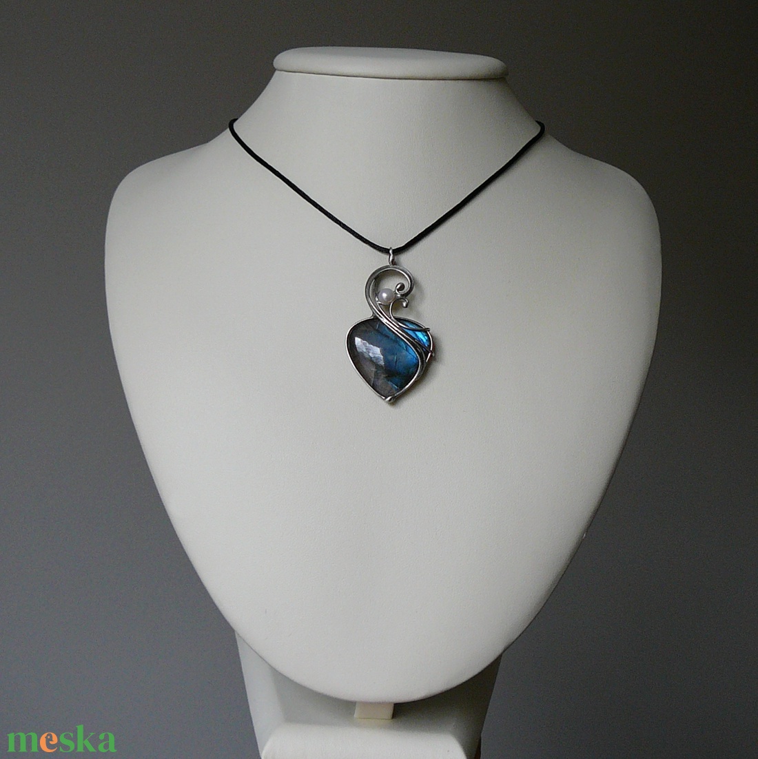 Labradorit medál - ékszer - nyaklánc - medál - Meska.hu