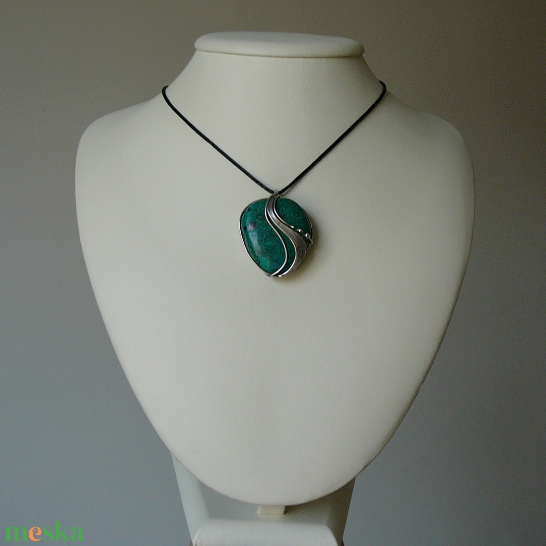 Krizokolla medál - ékszer - nyaklánc - medálos nyaklánc - Meska.hu
