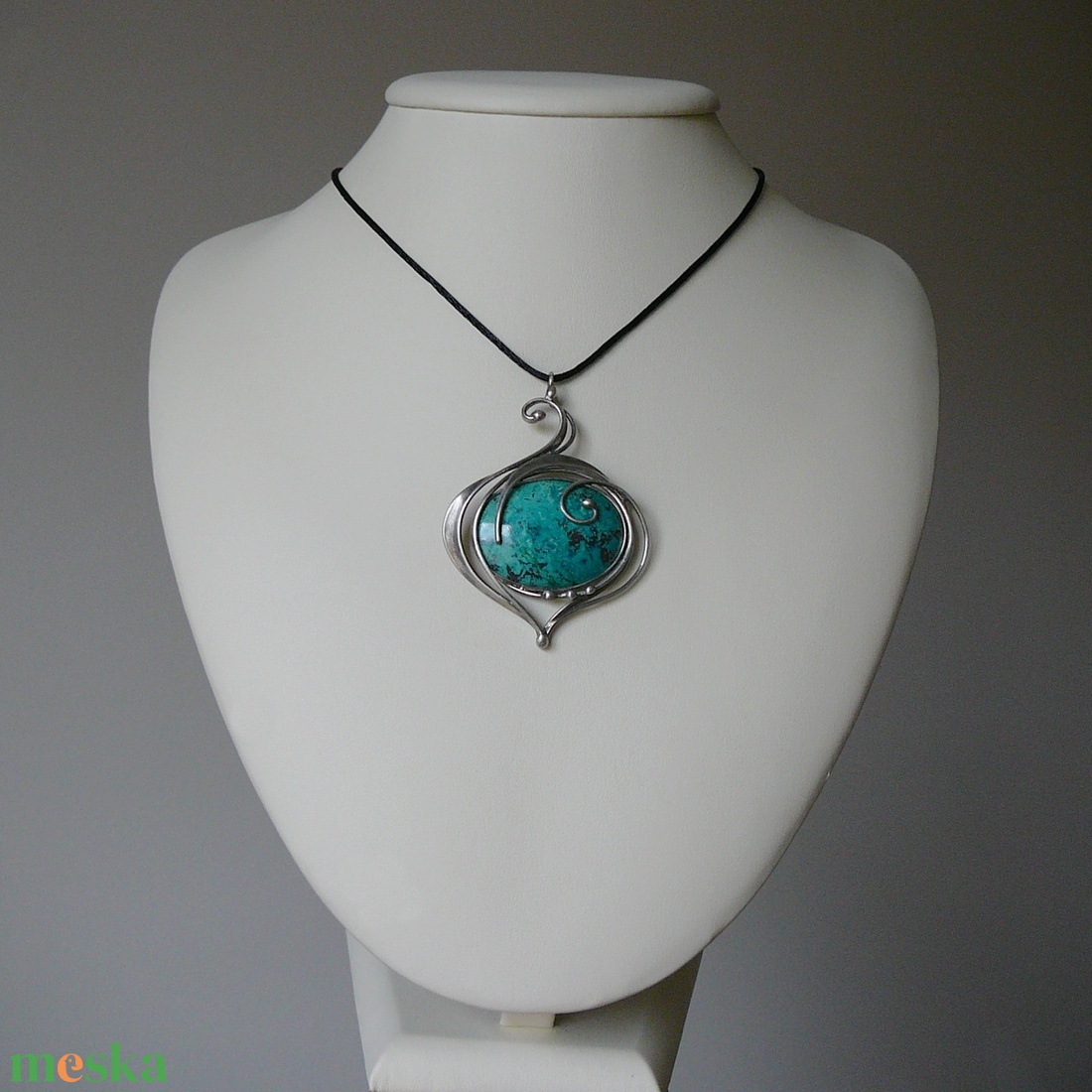 Krizokolla medál - ékszer - nyaklánc - medálos nyaklánc - Meska.hu