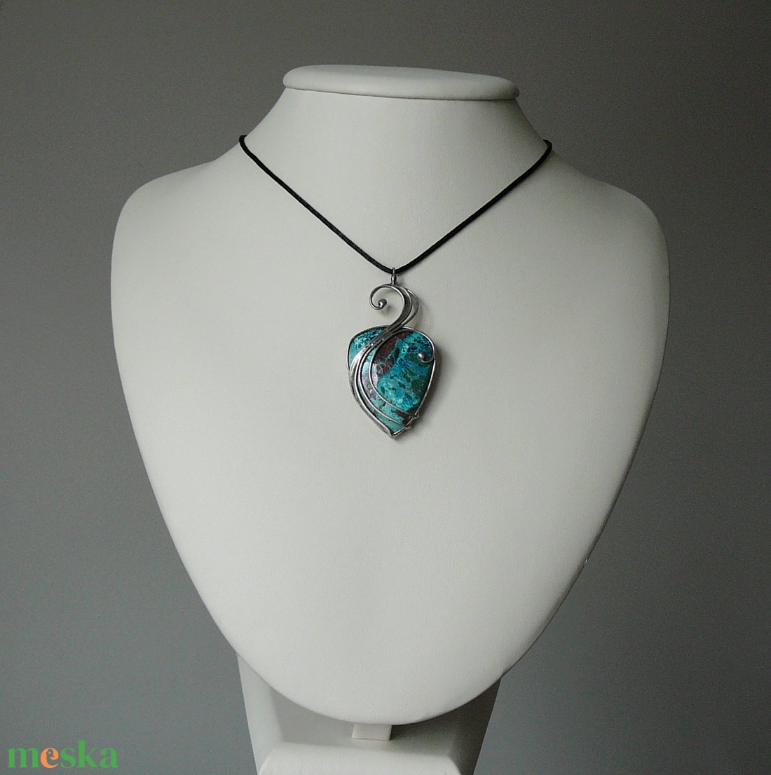 Krizokolla medál - ékszer - nyaklánc - medálos nyaklánc - Meska.hu