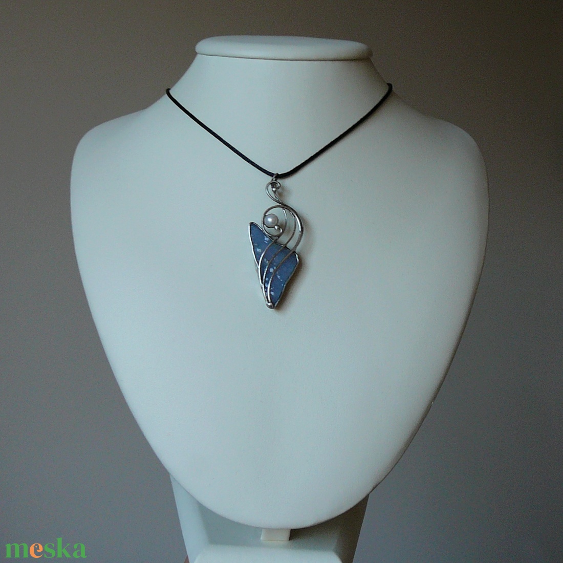 Kalcedon medál - ékszer - nyaklánc - medálos nyaklánc - Meska.hu